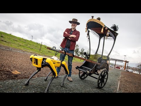 Adam Savage's Spot Robot Rickshaw Carriage!