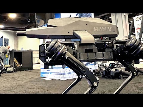 ROBOT DOGS NOW HAVE ASSAULT RIFLES MOUNTED ON THEIR BACKS || 2021